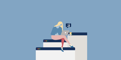 Woman with Computer